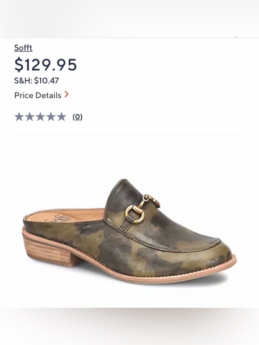 Sofft Naoko Mule Size 11M